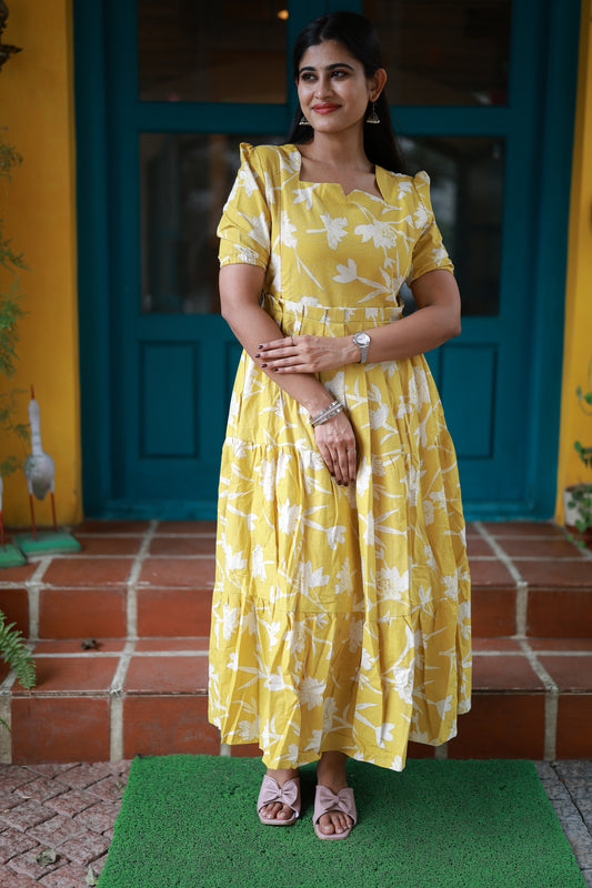 Premium Cotton Flex Fabric Maxi with Cotton lining FC0143
