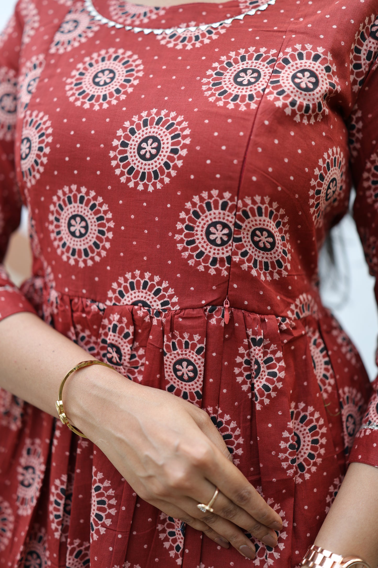 Pure cotton Maxi with lining-Budget Buy ( Feeding/Non Feeding)FC0048