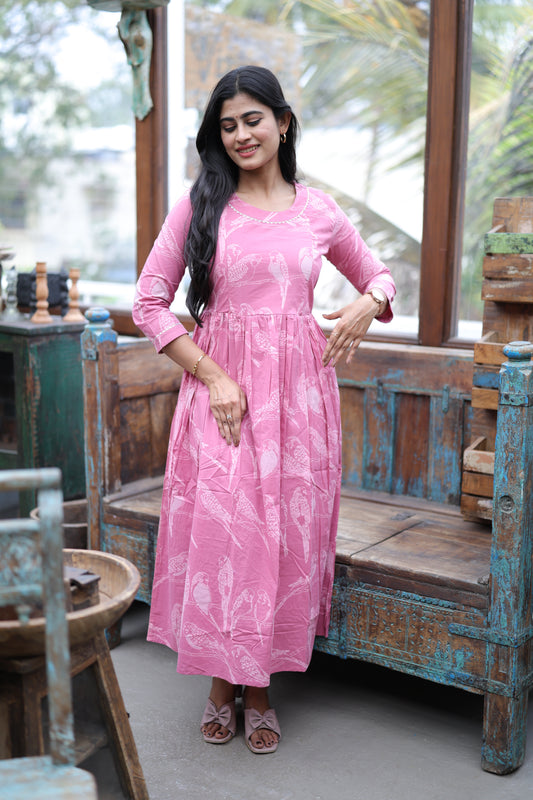 Pure cotton Maxi with lining-Budget Buy ( Feeding/Non Feeding)FC0057