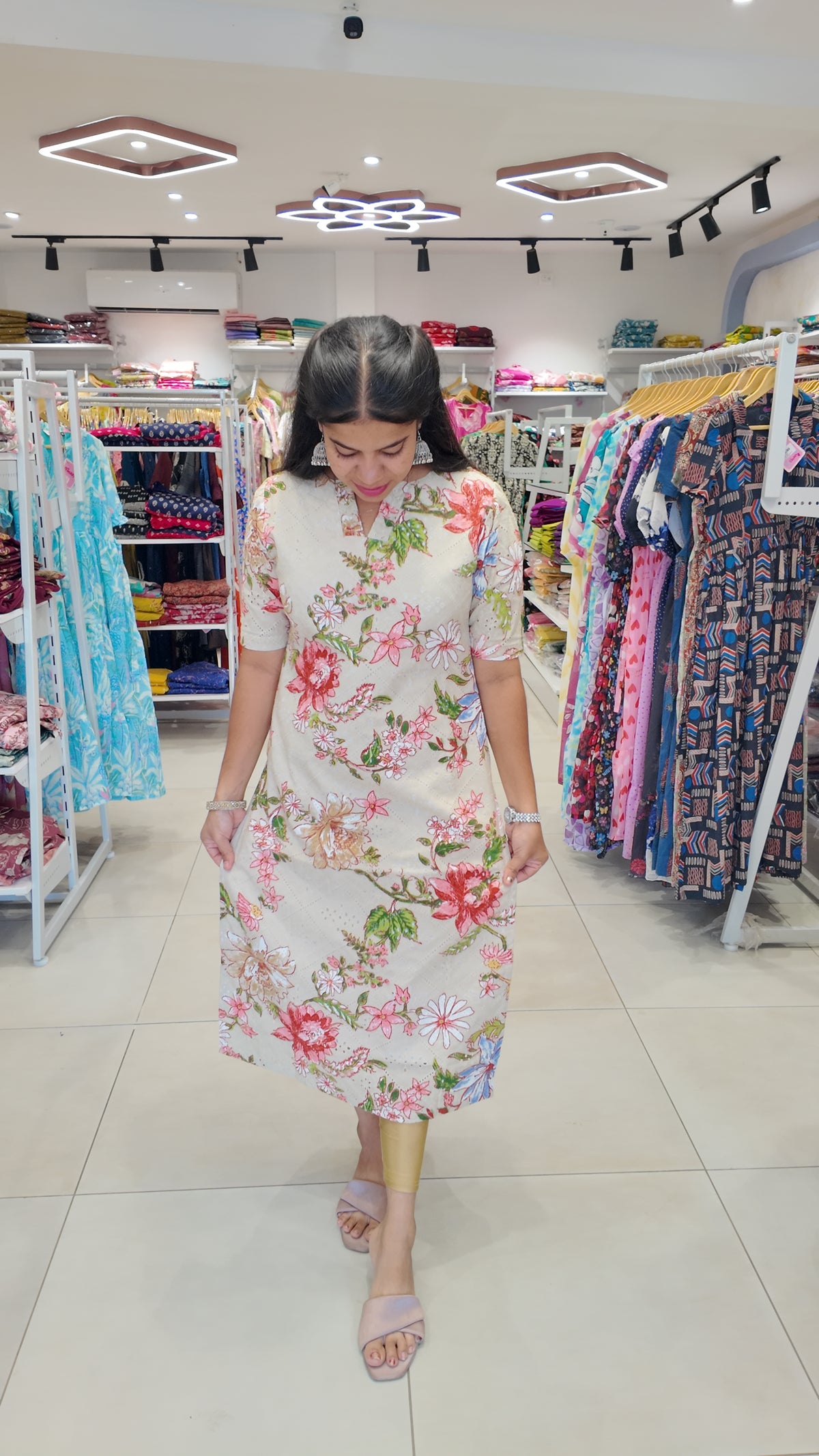 Premium Cotton Kurti (With Lining) Non-Feeding