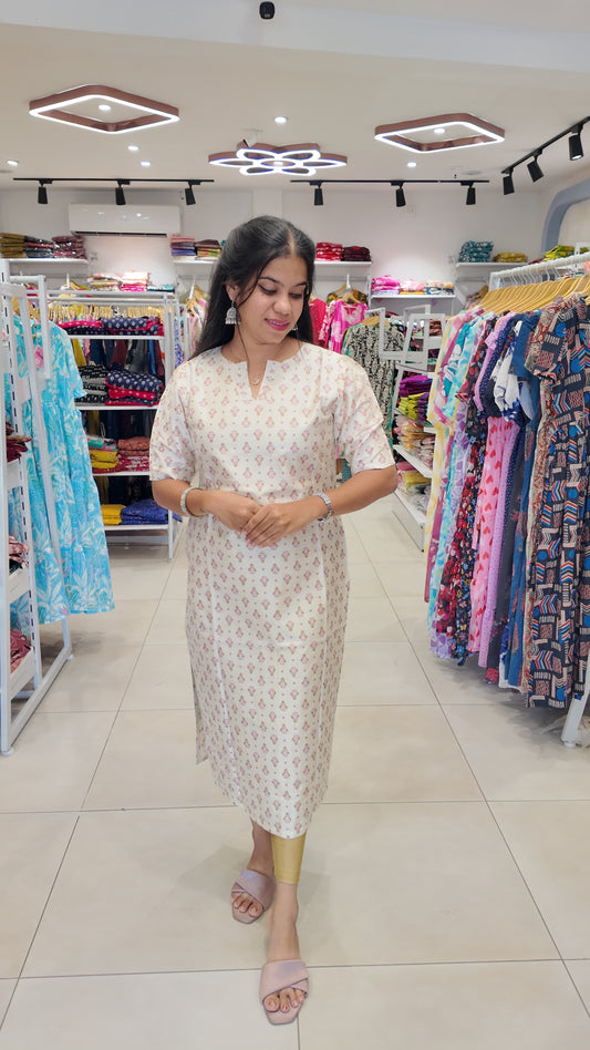 Premium Raw Silk Kurti (With Lining) Non-Feeding