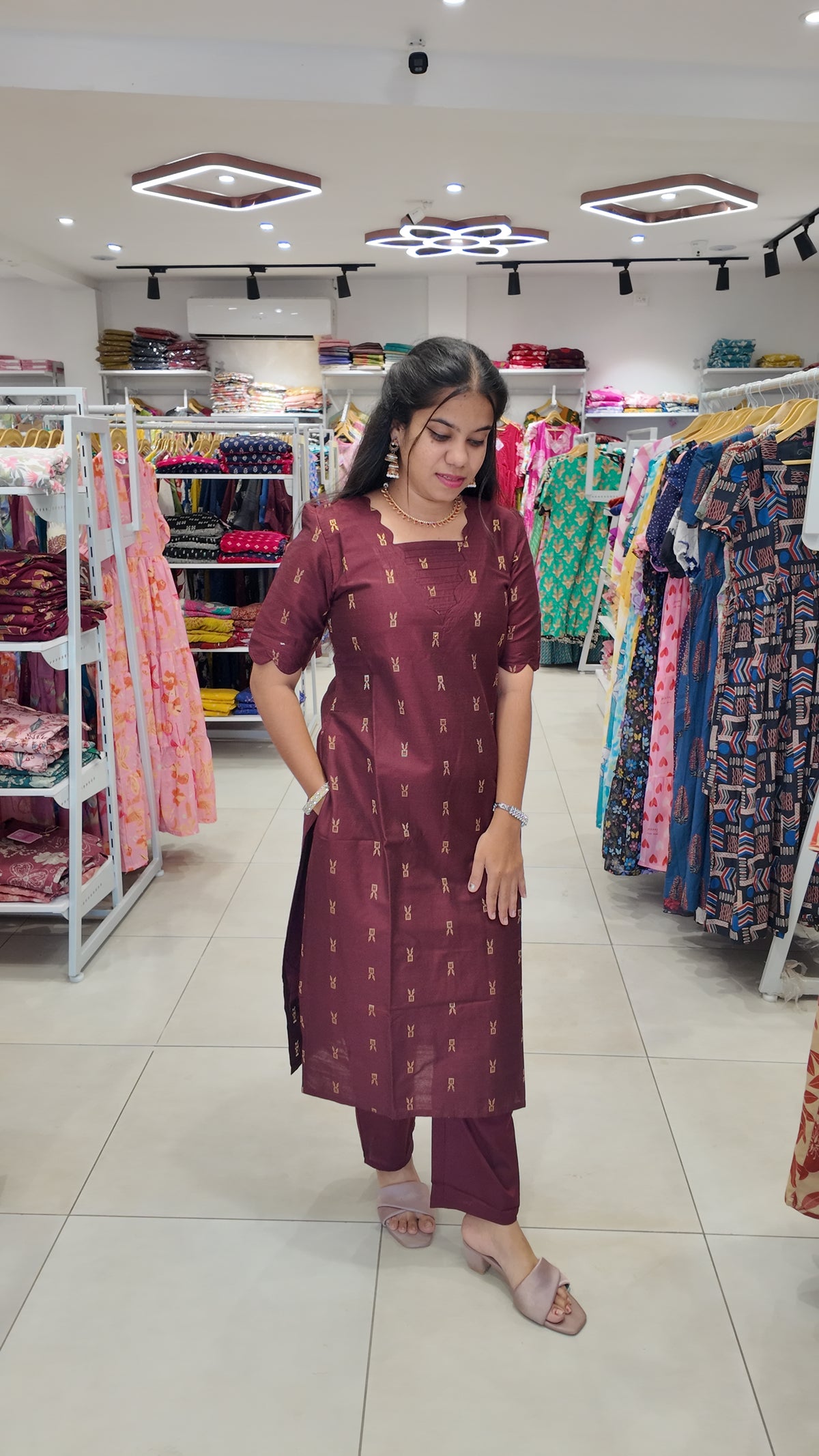 Premium Raw Silk Salwar Set-(Top,Bottom,Duppatta)-Non Feeding Only
