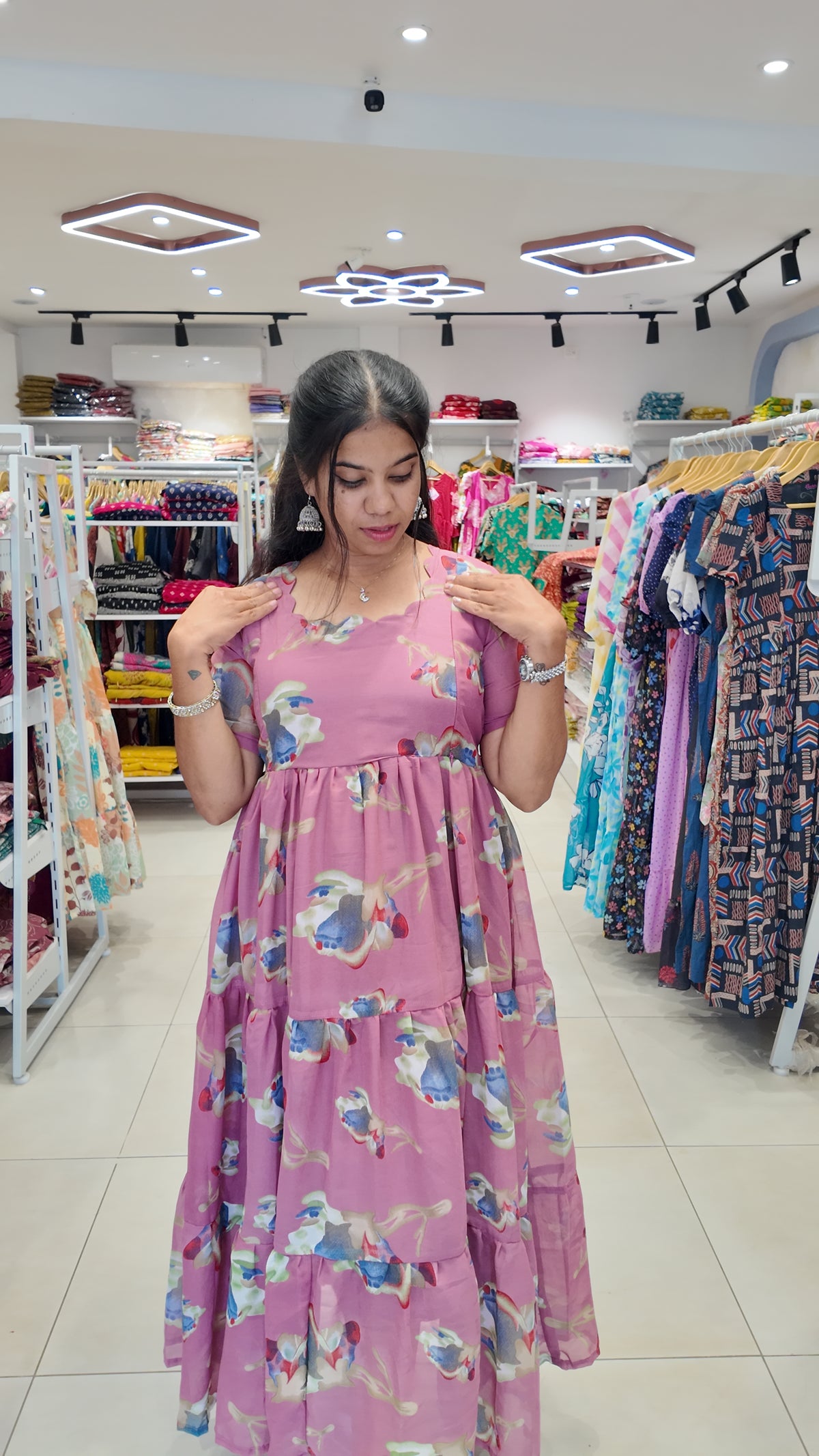 Georgette Maxi (Feeding) With Lining