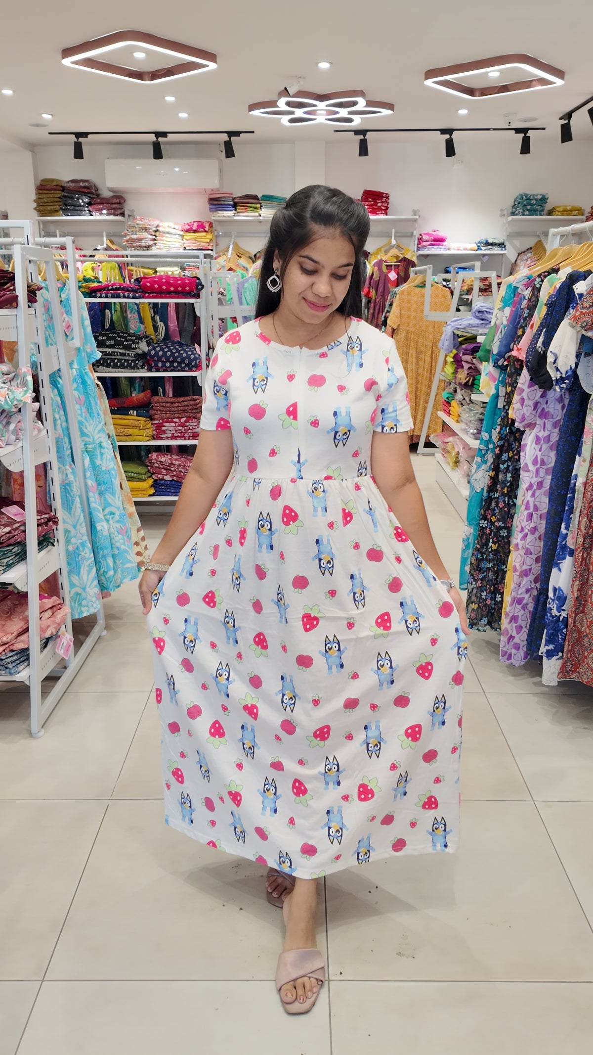 FRL004- 2 in 1 Maxi with Detachable Duppatta and Centre Zip