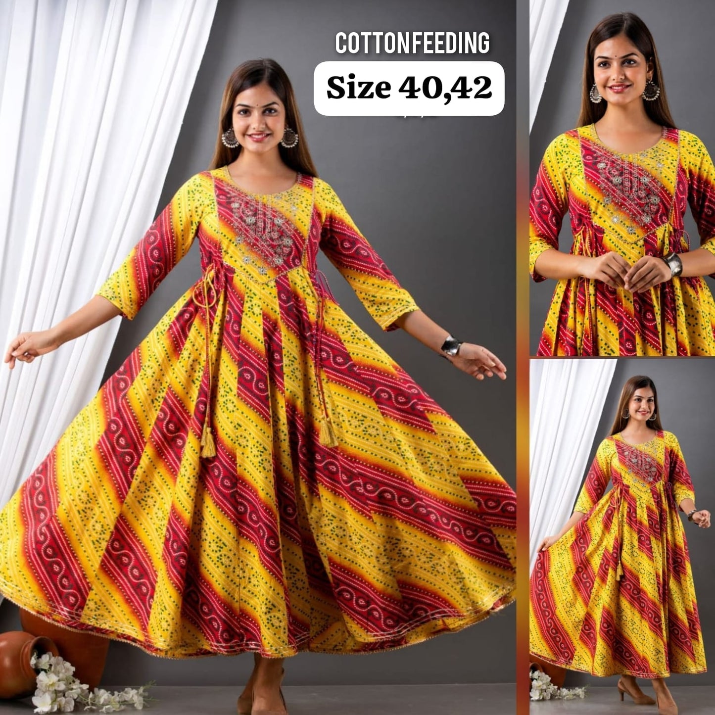 Feeding Partywear Flared Gown FC0206