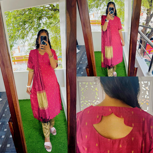 Feeding/Non Feeding- Premium Elite Salwar Suit Set(Top,Bottom,Duppata)