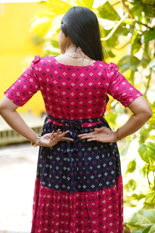 Premium Cotton Blend Flex Fabric Maxi with Cotton lining (Feeding)