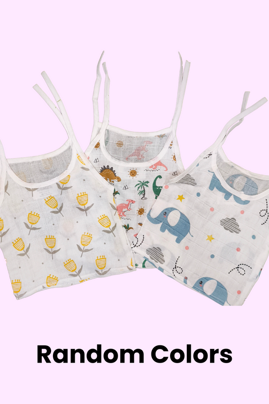 White Printed Muslin Jabla Buy 3 Offer