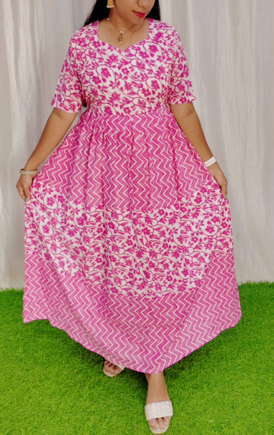 Premium Cotton Fabric Maxi and Duppata with Cotton lining FC0106