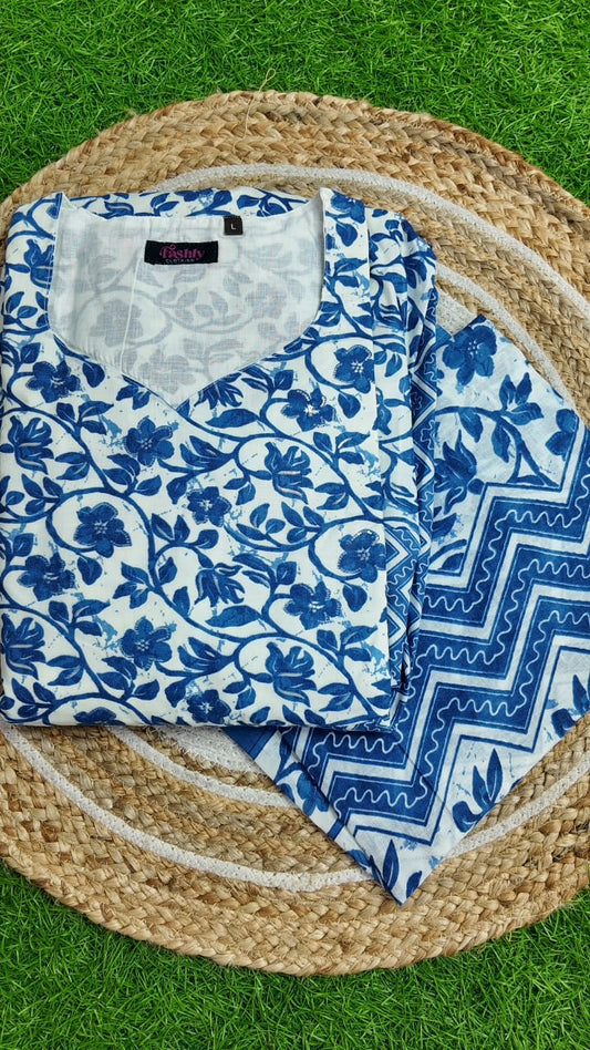 Premium Cotton Fabric Maxi and Duppata with Cotton lining FC0097