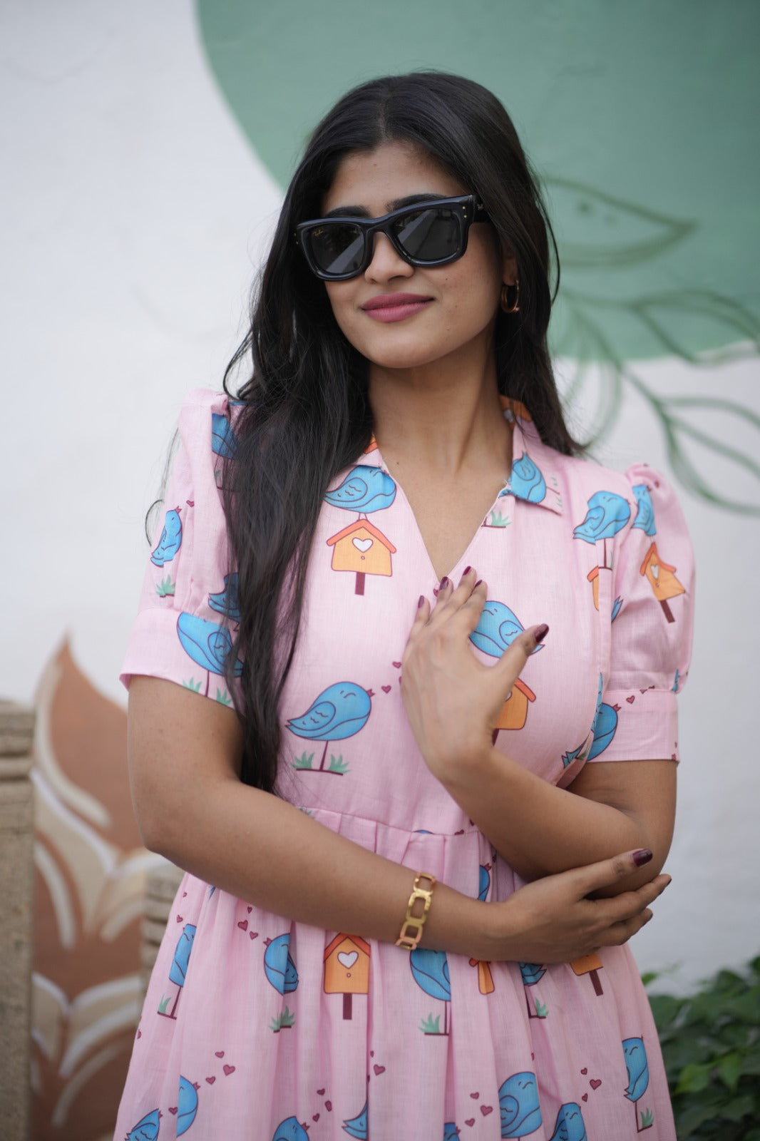 Premium Cotton Linen Maxi (With Lining)- Feeding FC007