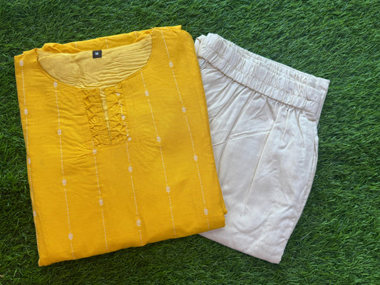 Feeding/Maternity - Vishu Special Premium Top and Bottom Set