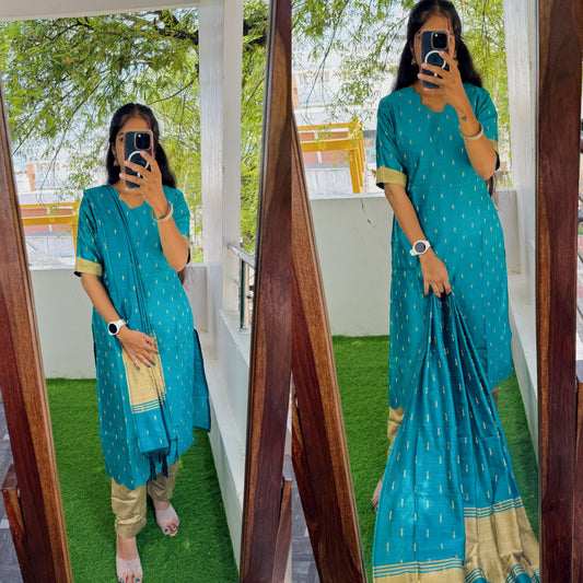 Feeding/Non Feeding- Premium Elite Salwar Suit Set(Top,Bottom,Duppata)