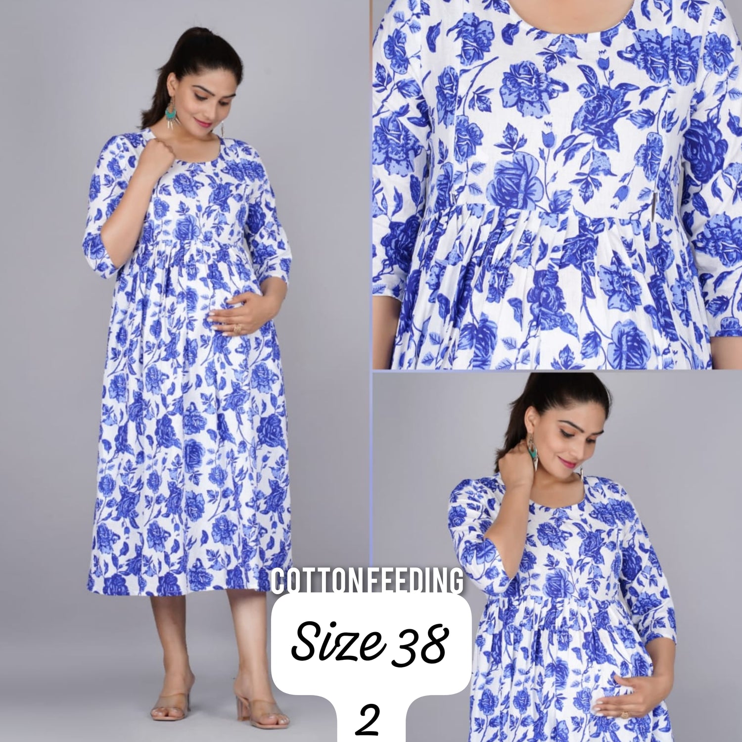 BUY 3 FEEDING KURTIS @999 free ship with one FREE Duppatta