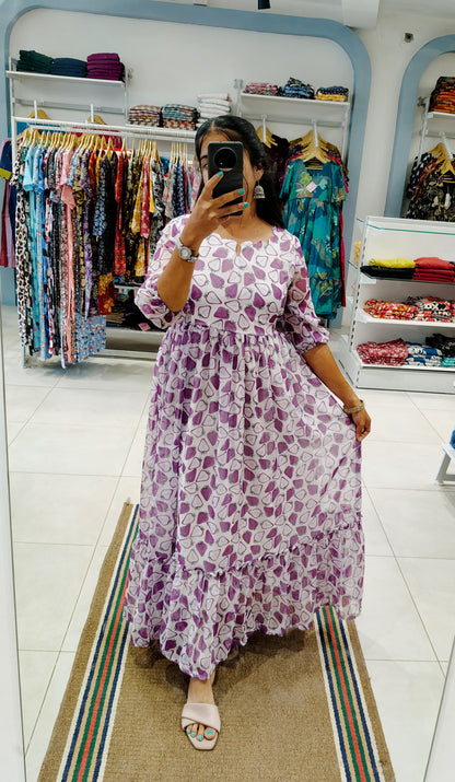 Georgette Maxi (Non-Feeding) With Lining