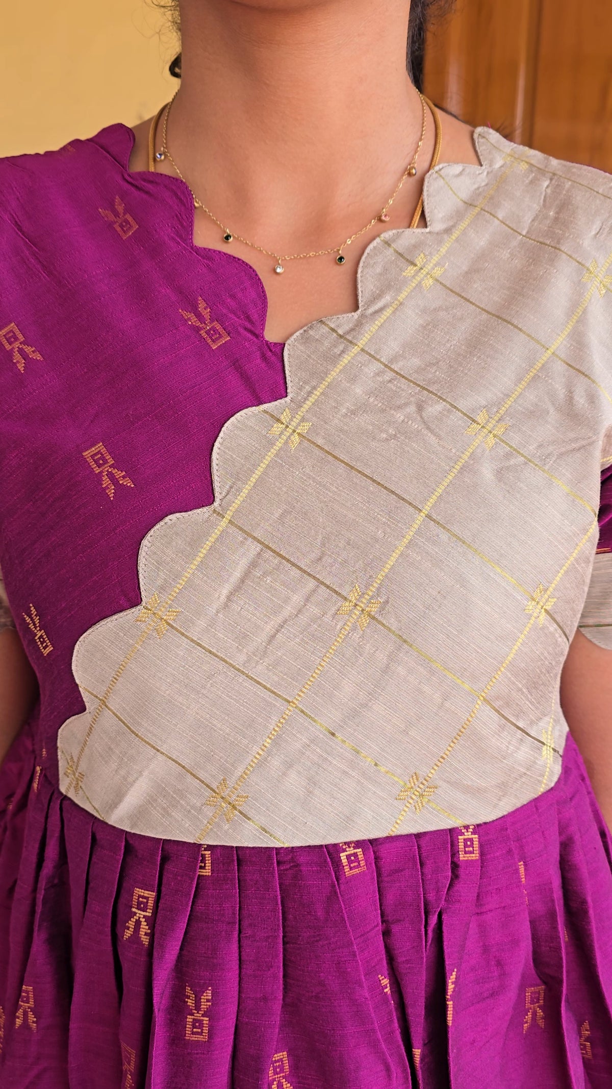 Premium Raw Silk Festive Maxi with Lining Non Feeding Only