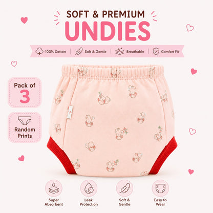 Reusable Padded Undies for Babies
(Pack of 3) Print will Vary