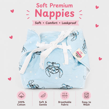Reusable PaddedNappies for Babies(Pack of 3) Print will Vary