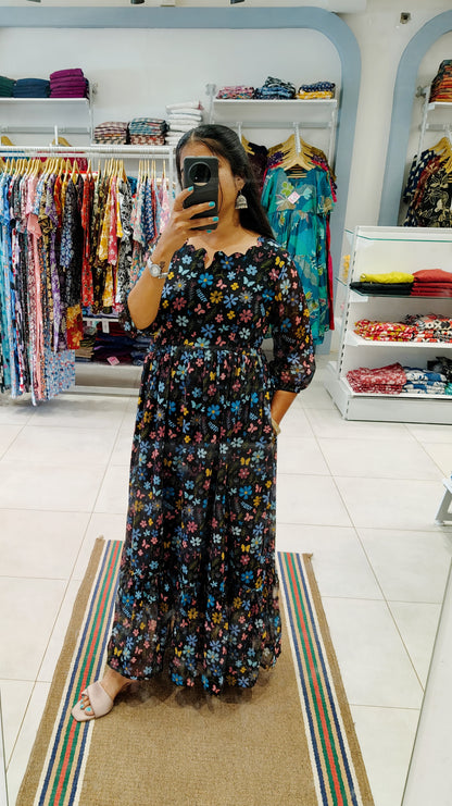 Georgette Maxi (Non-Feeding) With Lining