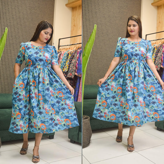PULL UP MATERNITY/Zipless FEEDING KURTIS (Without lining)