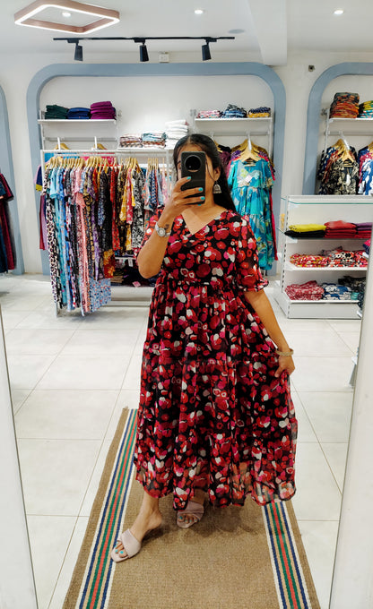 Georgette Maxi (Non-Feeding) With Lining