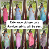 Non Feeding Loungewear Maxi Buy 3 @999 Free Ship( Random Prints) Length 50" No selection