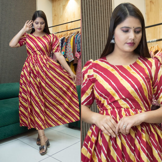 PULL UP MATERNITY/Zipless FEEDING KURTIS (Without lining)