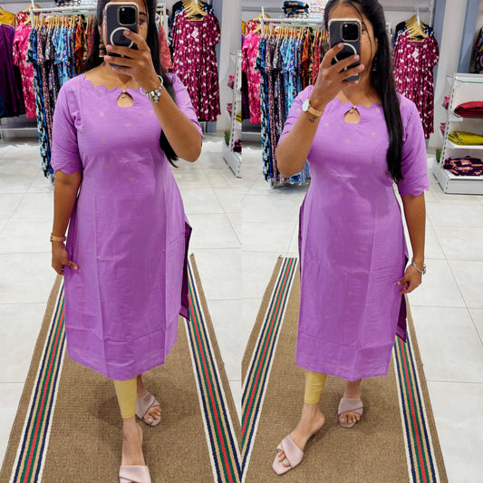 Premium Raw Silk Kurti (With Lining) Non-Feeding