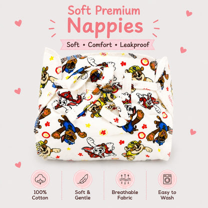 Reusable PaddedNappies for Babies(Pack of 3) Print will Vary