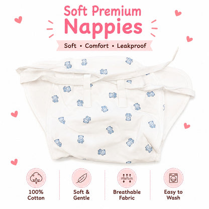 Reusable PaddedNappies for Babies(Pack of 3) Print will Vary