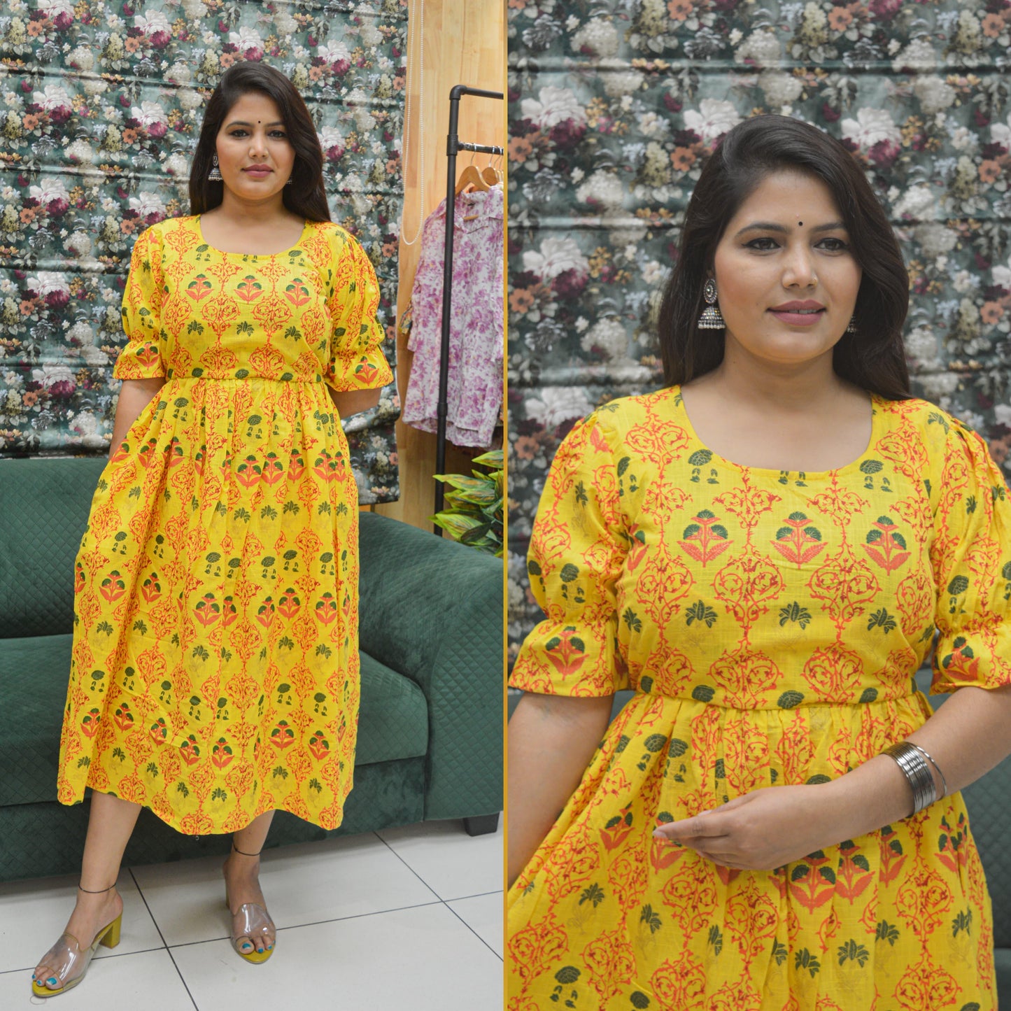 PULL UP MATERNITY/Zipless FEEDING KURTIS (Without lining)
