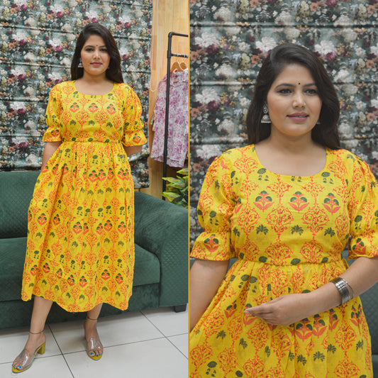 PULL UP MATERNITY/Zipless FEEDING KURTIS (Without lining)