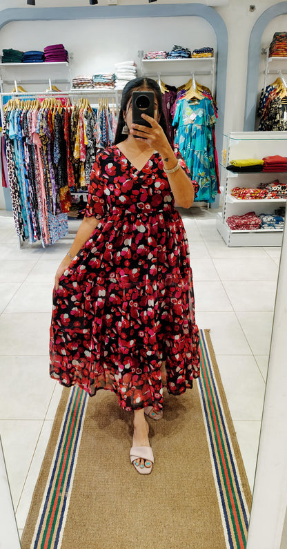 Georgette Maxi (Non-Feeding) With Lining
