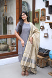 Premium Raw Silk Printed Salwar Set-(Top,Bottom,Duppatta)- Feeding