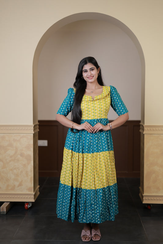 Premium Cotton Blend Flex Fabric  Maxi with Cotton lining FC0150