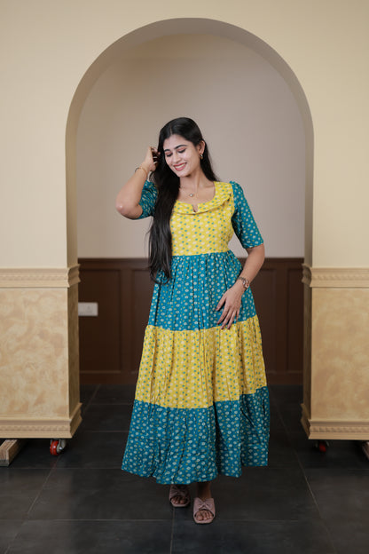 Premium Cotton Blend Flex Fabric  Maxi with Cotton lining FC0150