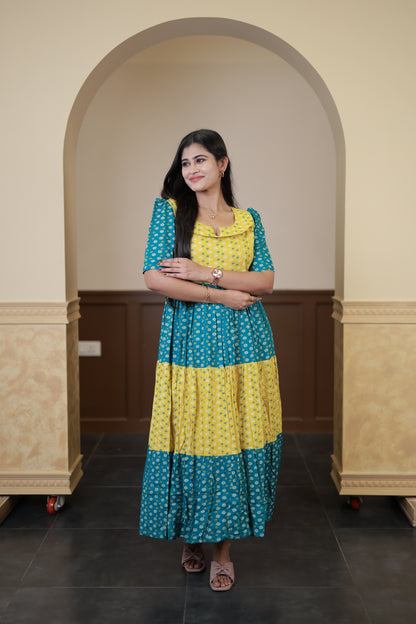 Premium Cotton Blend Flex Fabric  Maxi with Cotton lining FC0150