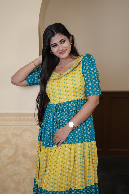 Premium Cotton Blend Flex Fabric  Maxi with Cotton lining FC0150