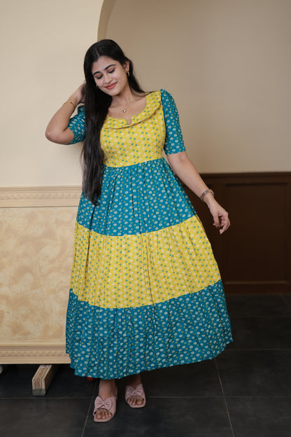 Premium Cotton Blend Flex Fabric  Maxi with Cotton lining FC0150