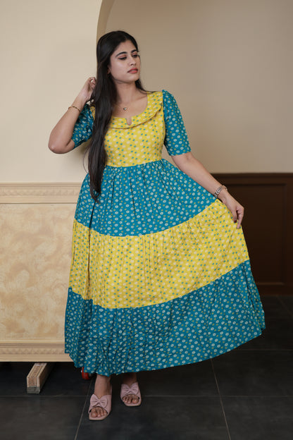 Premium Cotton Blend Flex Fabric  Maxi with Cotton lining FC0150