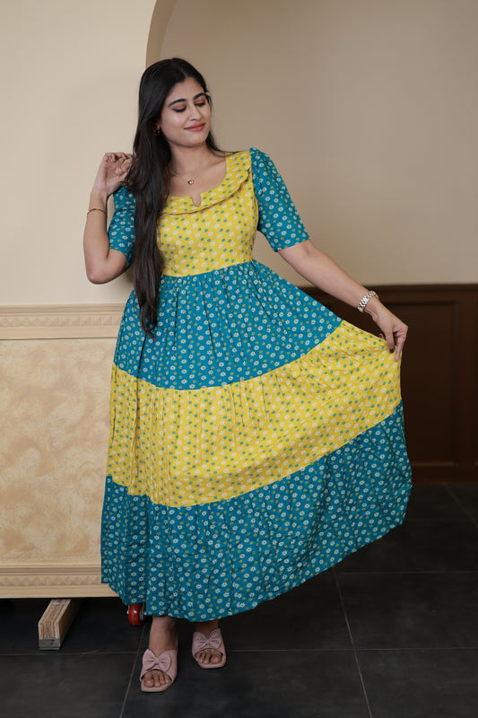 Premium Cotton Blend Flex Fabric  Maxi with Cotton lining FC0150