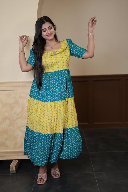Premium Cotton Blend Flex Fabric  Maxi with Cotton lining FC0150