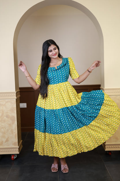Premium Cotton Blend Flex Fabric  Maxi with Cotton lining FC0149