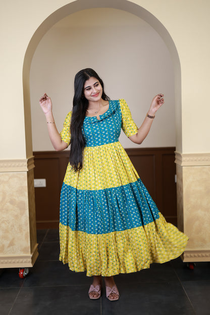Premium Cotton Blend Flex Fabric  Maxi with Cotton lining FC0149