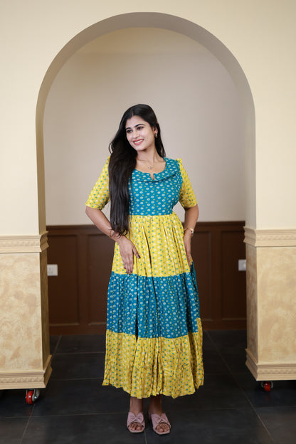 Premium Cotton Blend Flex Fabric  Maxi with Cotton lining FC0149