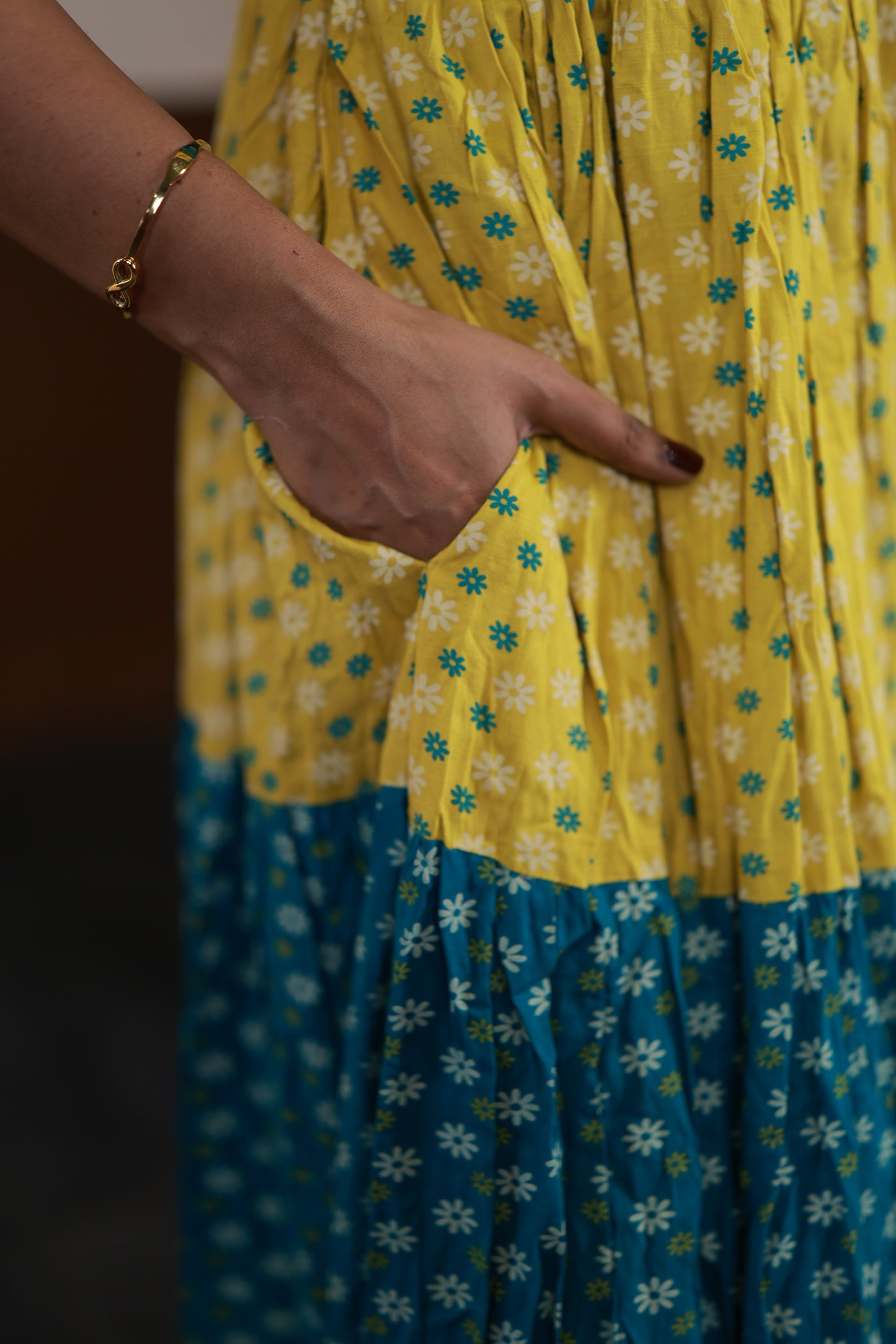 Premium Cotton Blend Flex Fabric  Maxi with Cotton lining FC0149