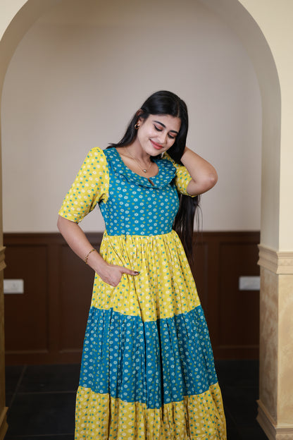 Premium Cotton Blend Flex Fabric  Maxi with Cotton lining FC0149