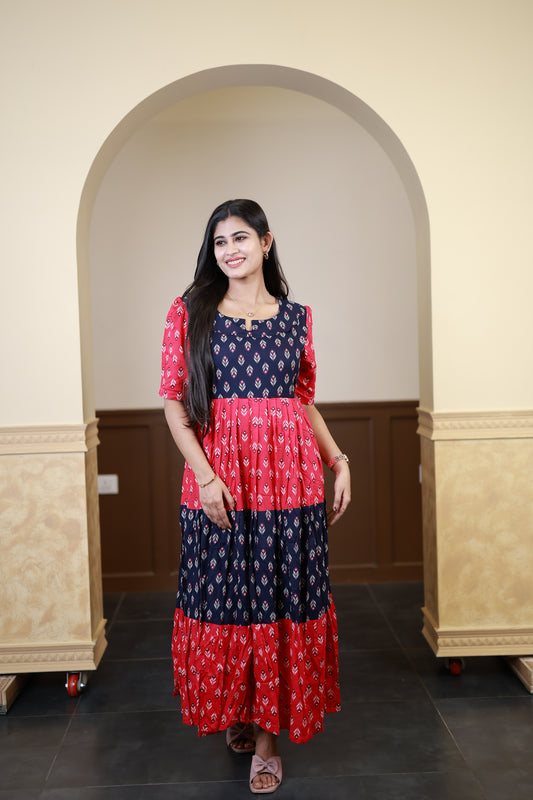Premium Cotton Blend Flex Fabric  Maxi with Cotton lining FC0148