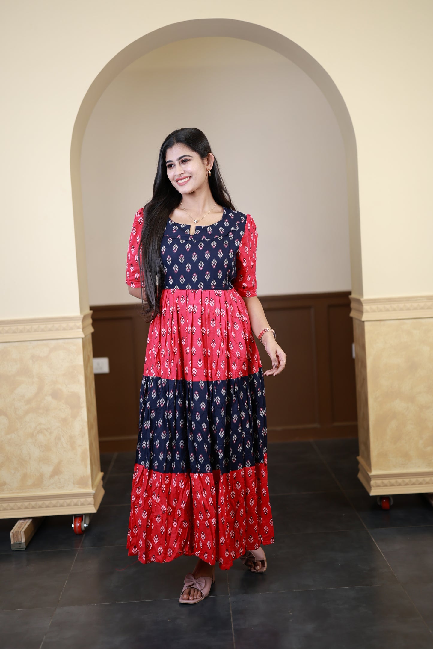 Premium Cotton Blend Flex Fabric  Maxi with Cotton lining FC0148