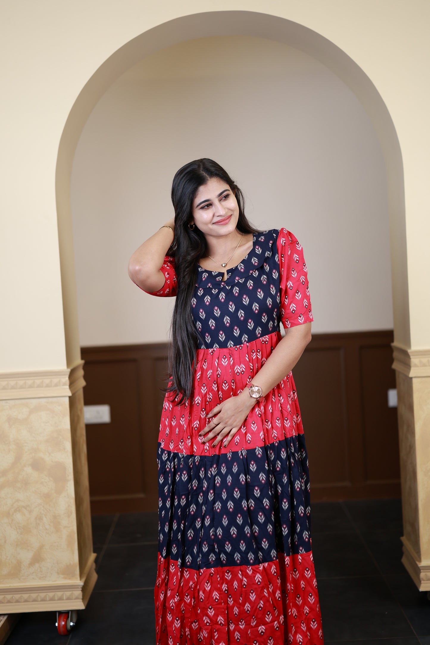 Premium Cotton Blend Flex Fabric  Maxi with Cotton lining FC0148
